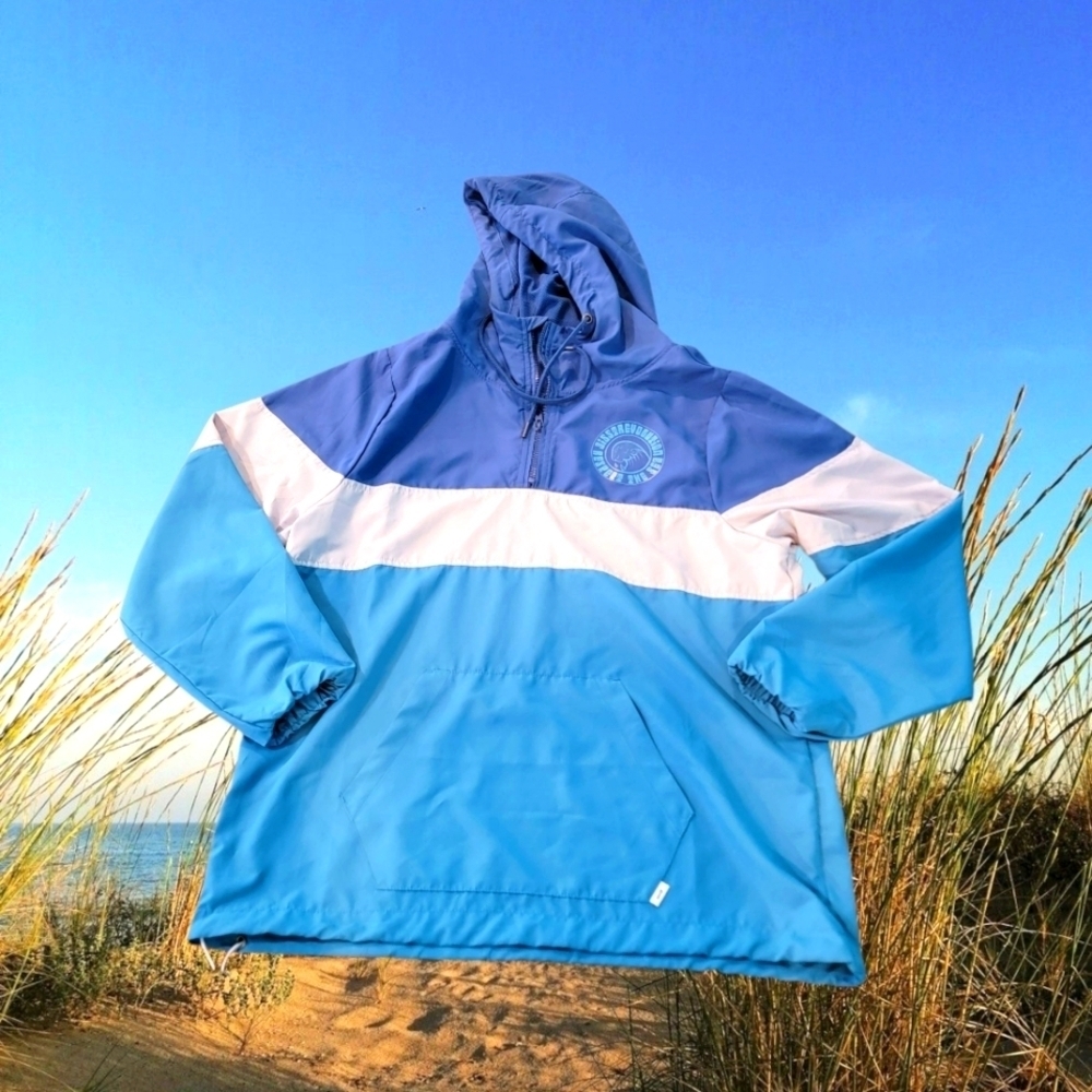 Sisstrevolution Sz S Pacific Paradise hooded Windbreaker Jacket Respect The Sea